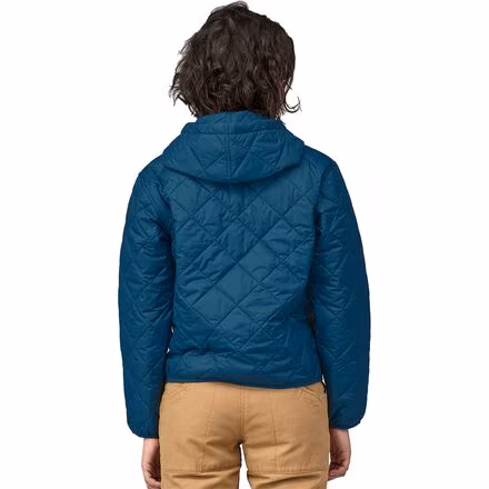 Diamond Quilted Bomber Hoodie - Women's