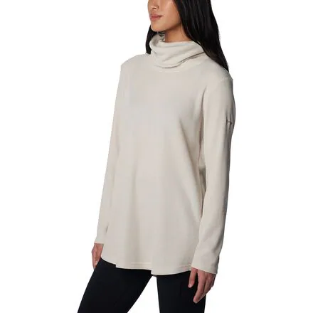 Holly Hideaway Waffle Cowl Neck Pullover - Women's