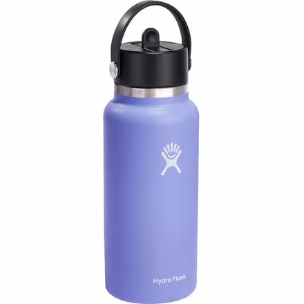 32oz Wide Mouth Flex Straw Water Bottle