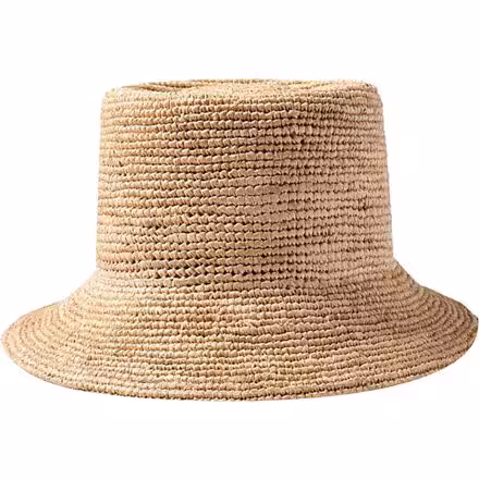 Ellee Straw Packable Bucket Hat - Women's