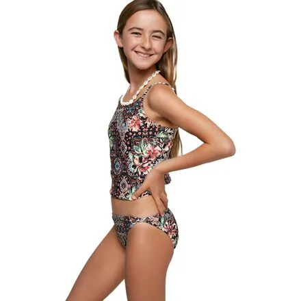 Naples Hi-Neck Tankini Set - Girls'