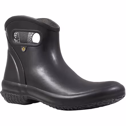 Patch Solid Ankle Boot - Women's