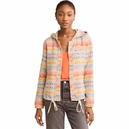 Button Front Beach Hoodie - Women's