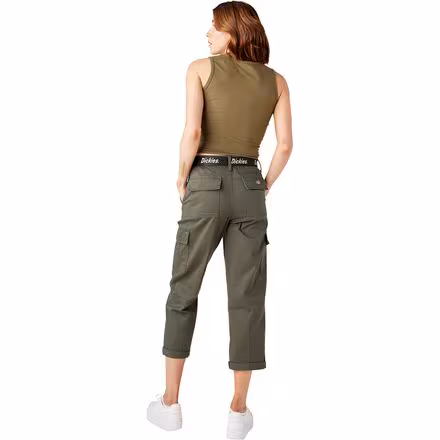 Relaxed Fit Cropped Cargo Pant - Women's