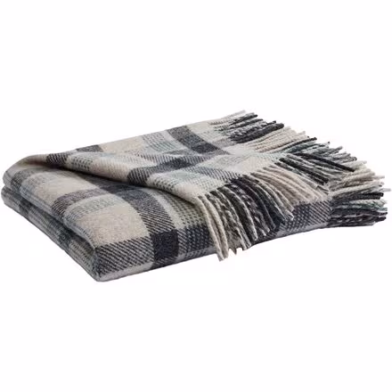 Eco-Wise Wool Washable Fringe Throw Blanket