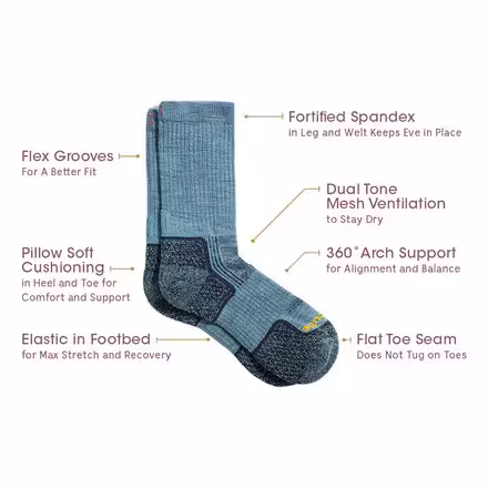 Eve Lightweight Hiker Crew Sock - Women's