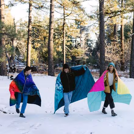 Original Puffy 1-Person Blanket - Geo Blue