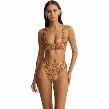 Oasis Floral Deep-V Hi Waist Bikini Bottom - Women's