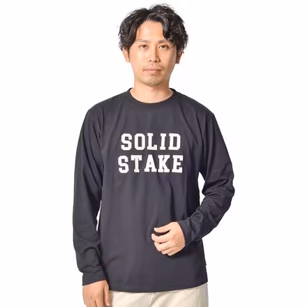 Solid Stake Felt Logo Long-Sleeve T-Shirt - Men's