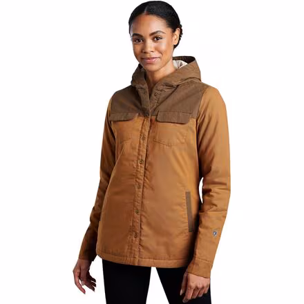 Artisan Hooded Shirt Jacket - Women's