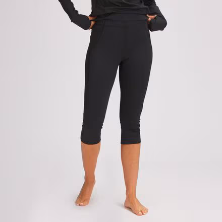 Lightweight Poly Calf-Length Baselayer Bottom - Women's
