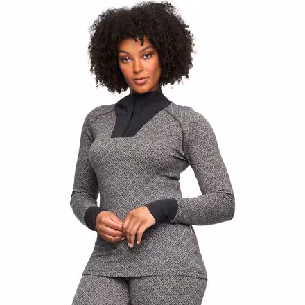 Voss Cashmere Mix 1/2-Zip Top - Women's