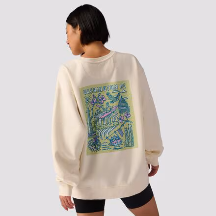 Washington DC Poster Crew Sweatshirt