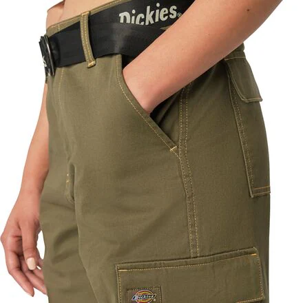 Relaxed Fit Cropped Cargo Pant - Women's