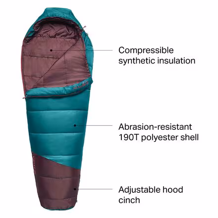 Mistral Sleeping Bag: 20F Synthetic - Kids'