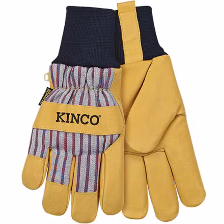 1927KW Lined Premium Grain Pigskin Palm Glove + Knit Wrist