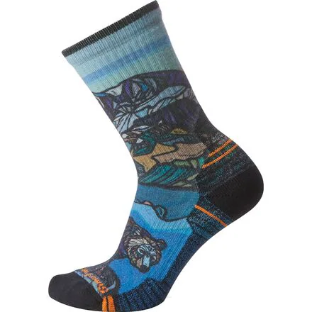Hike Light Cushion Icy Range Print Crew Sock - Women's