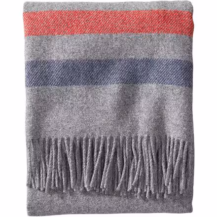 Eco-Wise Wool Washable Fringe Throw Blanket