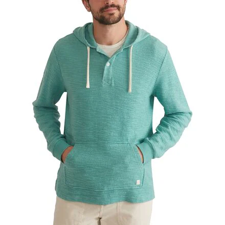 Textured Terry Beach Pullover Hoodie - Men's