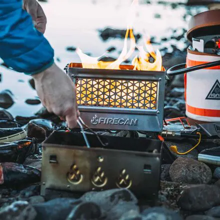Stainless FireCan Deluxe + Grill