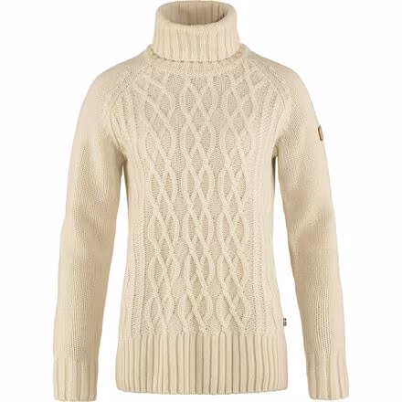 Ovik Cable Knit Roller Neck Sweater - Women's