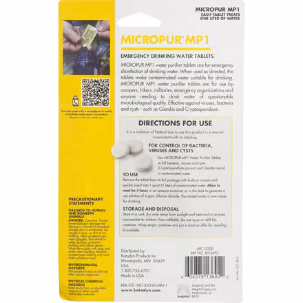 Micropur Purification Tablets - 30-Pack