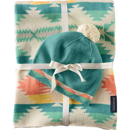 Knit Baby Blanket + Beanie - Infants'