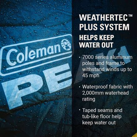 Peak1 Backpacking Tent: 3-Person 3-Season