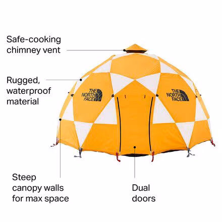 2-Meter Dome Tent: 8-Person 4-Season