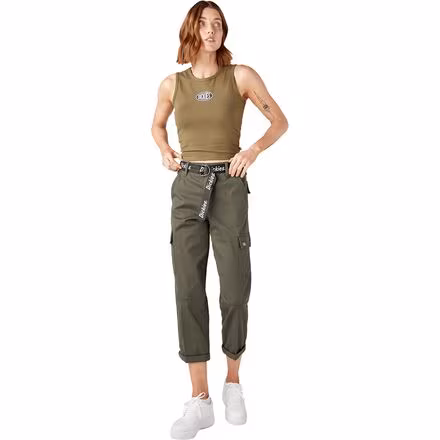 Relaxed Fit Cropped Cargo Pant - Women's