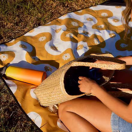 Botanical Waves Quick-Dry Picnic Blanket