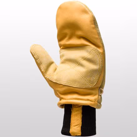 Lined Heavy-Duty PG & Suede Pigskin Ski Mitt + Omni-Cuff