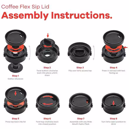 Wide Mouth Flex Sip Lid