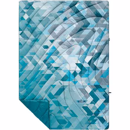 Original Puffy 1-Person Blanket - Geo Blue