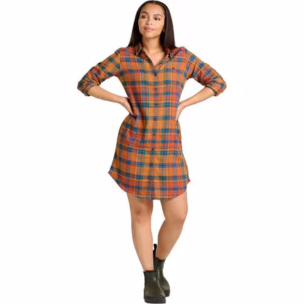 Re-Form Flannel Shirt Dress - Women's