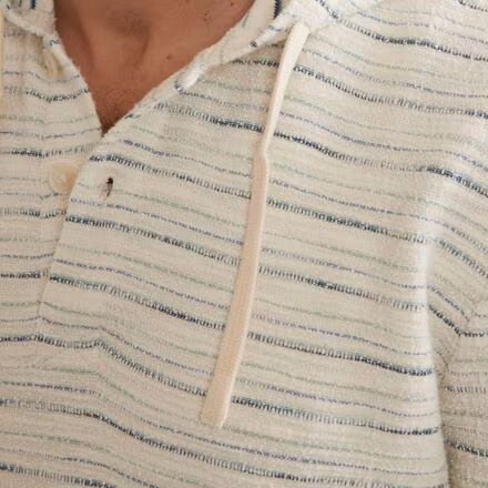 Textured Terry Beach Pullover Hoodie - Men's