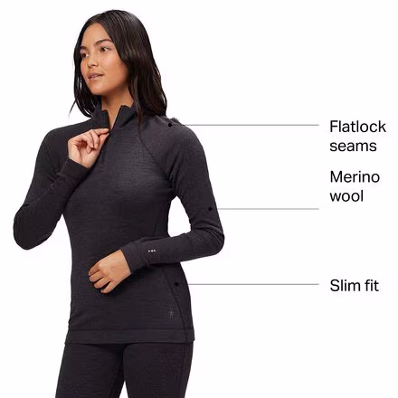 Classic Thermal Merino 1/4-Zip Baselayer - Women's