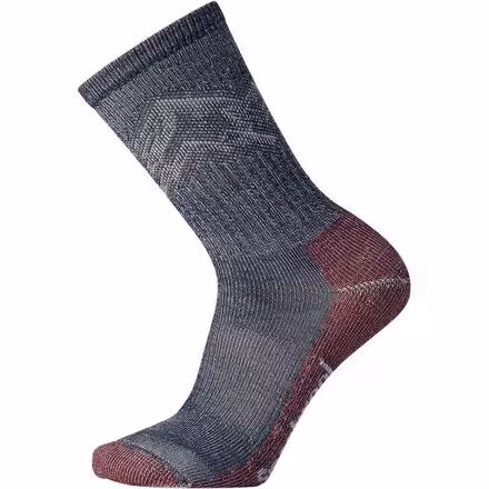Classic Hike Light Cushion Mountain Pattern Crew Sock