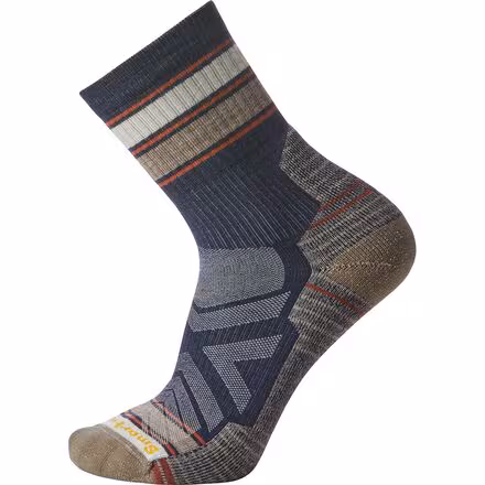 Performance Hike Light Cushion Striped Mid Crew Sock