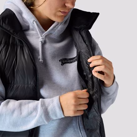 Long Down Parka Vest - Women's