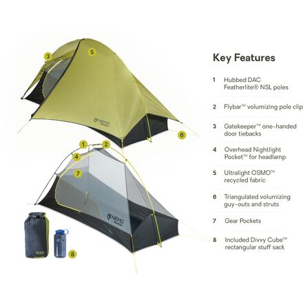 Hornet OSMO Tent : 1-Person 3-Season