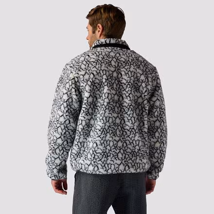 High Pile Printed Fleece Jacket - Men's