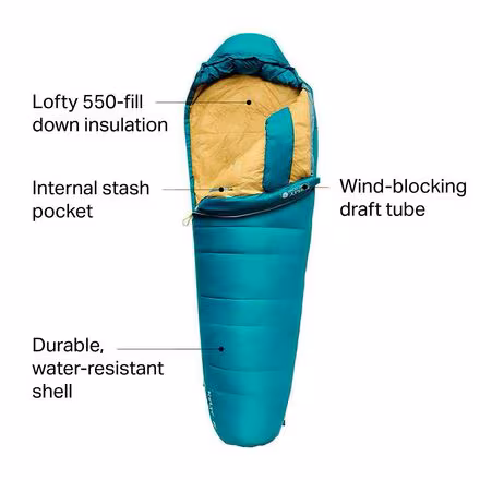 Cosmic 20 Sleeping Bag: 20F Down - Women's