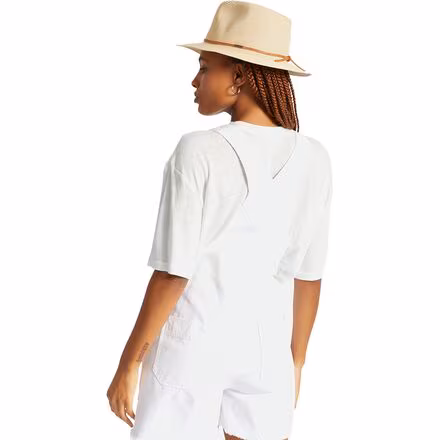 Wesley Straw Packable Fedora