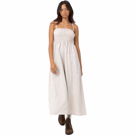 Classic Shirred Midi Dress - Women's
