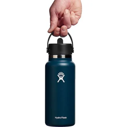 32oz Wide Mouth Flex Straw Water Bottle