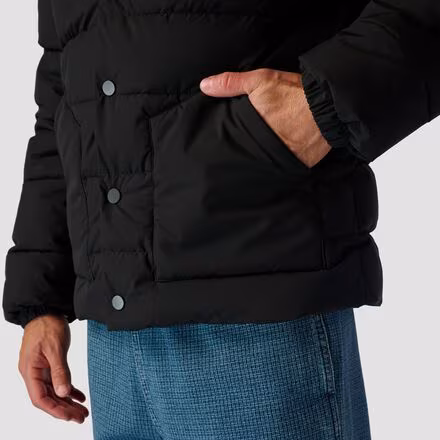 Snap Front Quilted Puffer - Men's