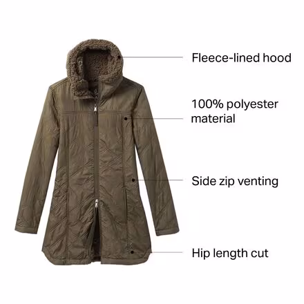 Esla Hooded Coat - Women's