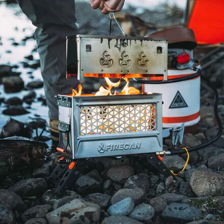 Stainless FireCan Deluxe + Grill