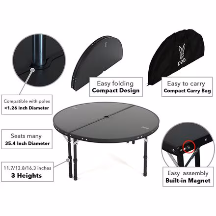 Ichi One Pole Tent Table